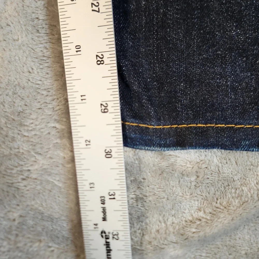 Hudson Blake Slim Straight Jeans Mens 32 Dark Indigo Excellent Stretch Denim